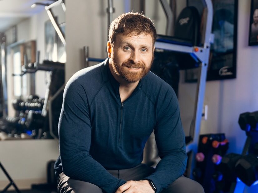 Ryan in his gym today, reflecting a more adaptive and balanced stage of his fitness and wellness journey.